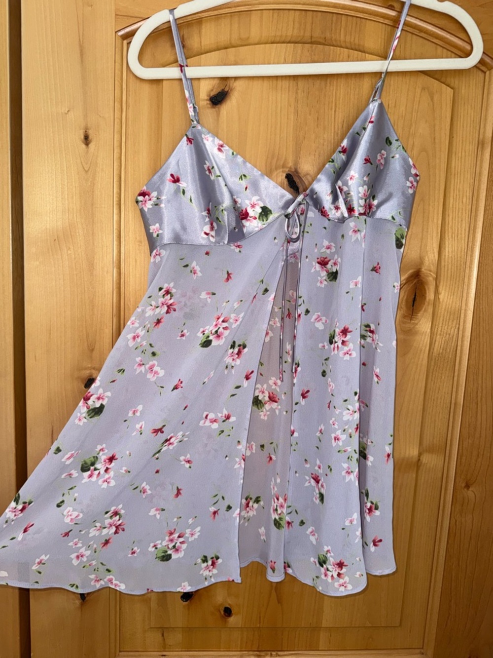 Vintage Victoria secret Lavender Floral Chiffon Slip Dress - Women's Intimates